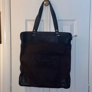 Simple Black Burberry Tote